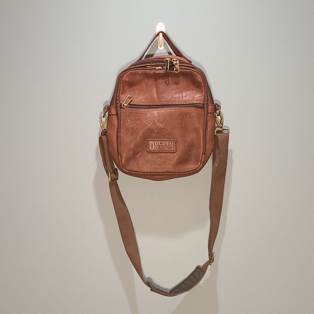 Duluth Trading Co. Leather Travel Bag